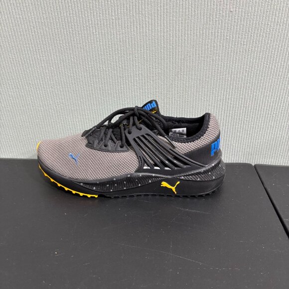 Puma Gray & Black Sneakers With Yellow Sole Womens US 7C SoftFoam - Picture 3 of 12